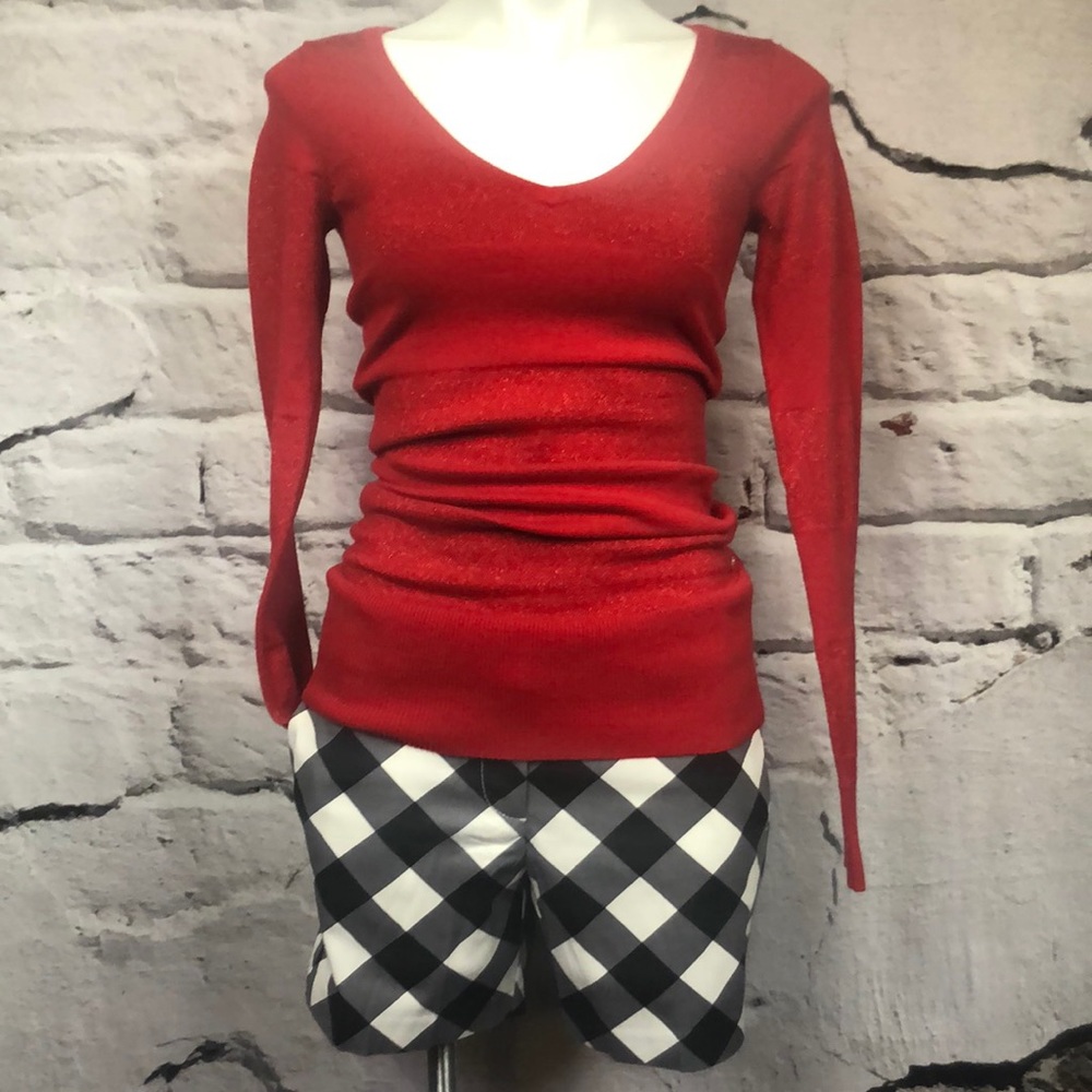Ann Taylor checker short black white - Picture 7 of 8